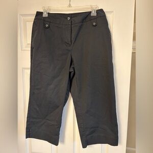 Like new Women's Black Liz Golf Cropped Pants. Sz 8.